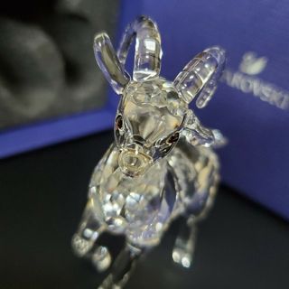 SWAROVSKI - レア　SWAROVSKI　置物　アイベックス　山ヤギ　ヤギ　クリスタル　未使用