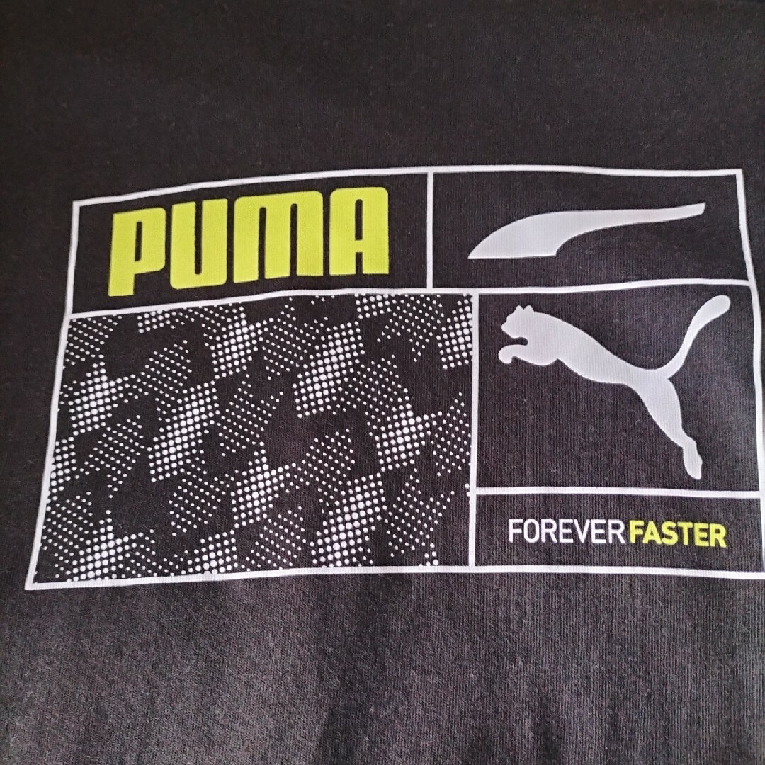 PUMA(プーマ)のPUMA黒ロンT【130cm】 キッズ/ベビー/マタニティのキッズ服男の子用(90cm~)(Tシャツ/カットソー)の商品写真