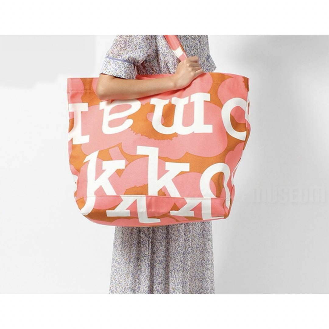 marimekko(マリメッコ)のmarimekko マリメッコ　コットントートバッグ　Ahkera Unikko レディースのバッグ(トートバッグ)の商品写真