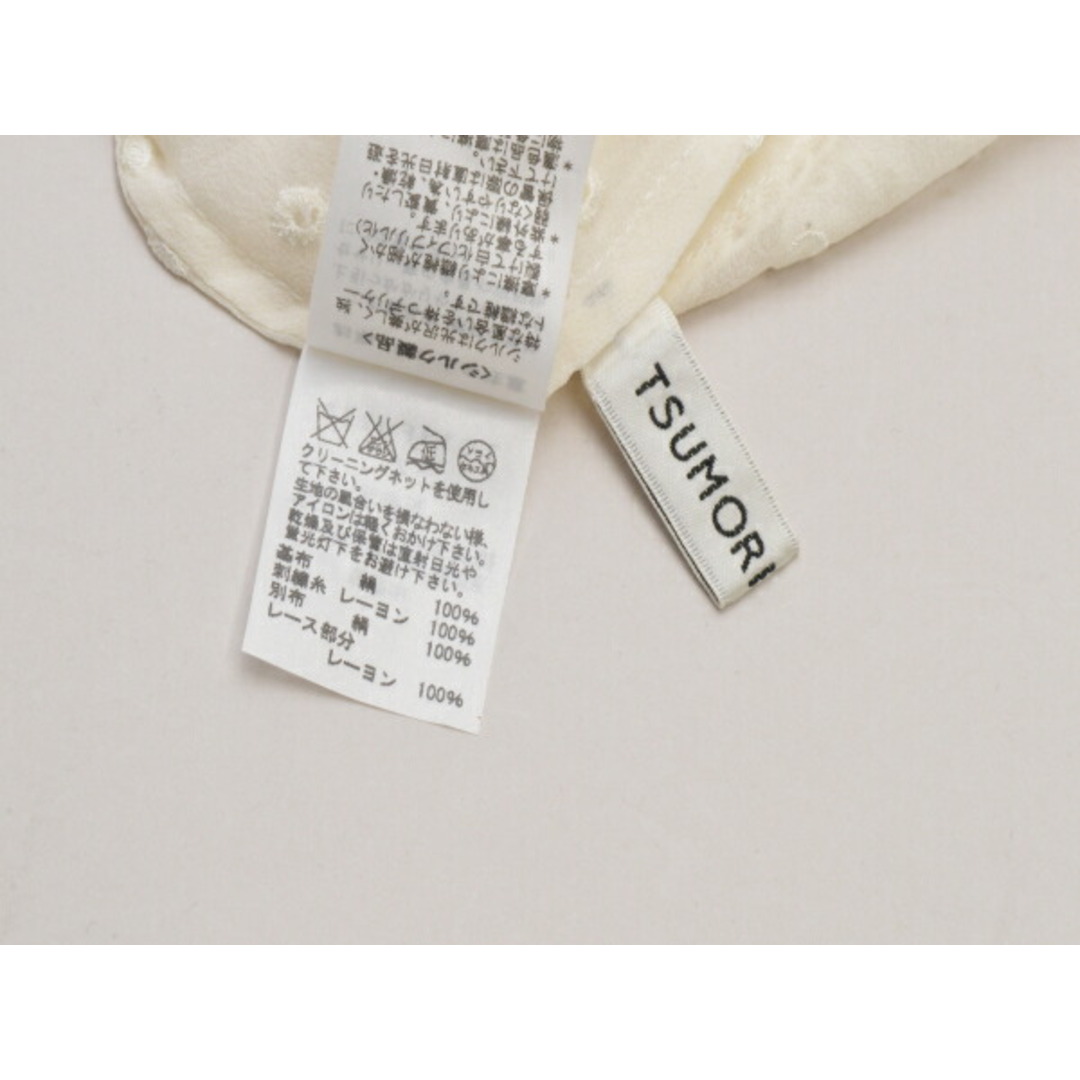 TSUMORI CHISATO(ツモリチサト)のツモリチサト TSUMORI CHISATO カットソー 水玉柄 ハート ほうき シルク 2サイズ ホワイト レディース j_p F-M9162 レディースのトップス(Tシャツ(半袖/袖なし))の商品写真