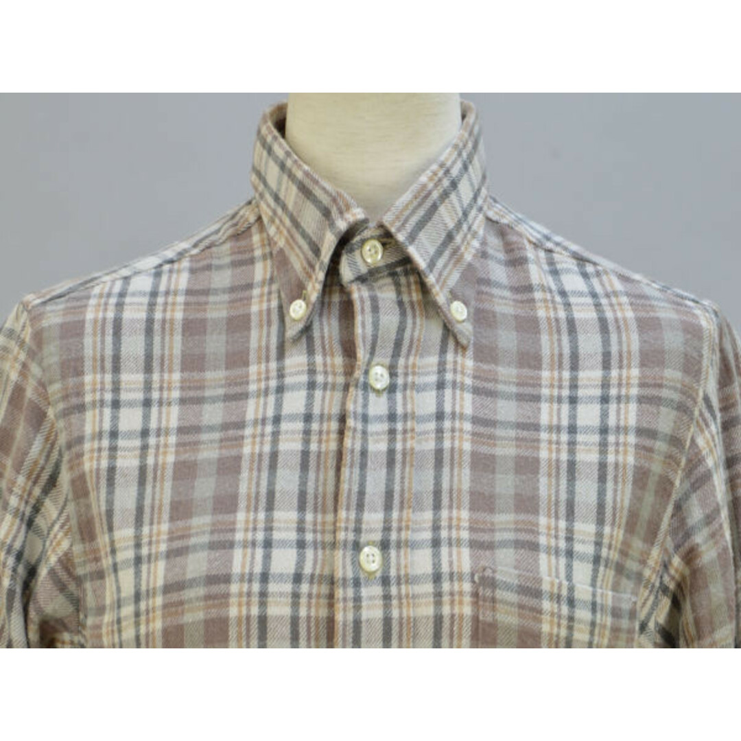 インディビジュアライズドシャツ INDIVIDUALIZED SHIRTS チェック シャツ/ブラウス 13 1/2 30 サイズ ブラウン レディース F-M9317 レディースのトップス(シャツ/ブラウス(半袖/袖なし))の商品写真