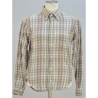 インディビジュアライズドシャツ INDIVIDUALIZED SHIRTS チェック シャツ/ブラウス 13 1/2 30 サイズ ブラウン レディース F-M9317(シャツ/ブラウス(半袖/袖なし))