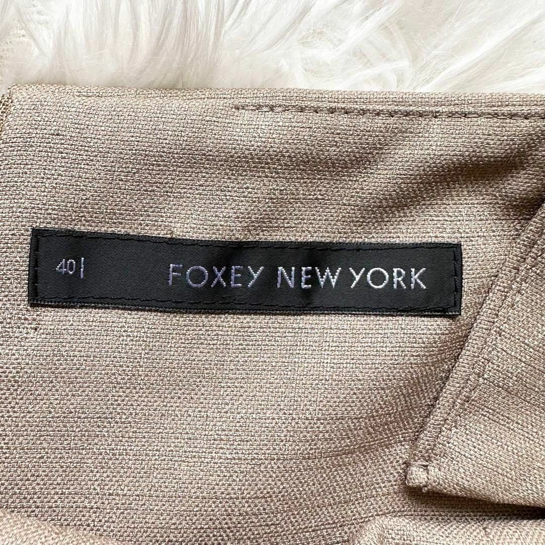 FOXEY NEW YORK(フォクシーニューヨーク)のフォクシー ニューヨーク ストレッチ ツイル ワンピース ジャンパースカート レディースのワンピース(ロングワンピース/マキシワンピース)の商品写真