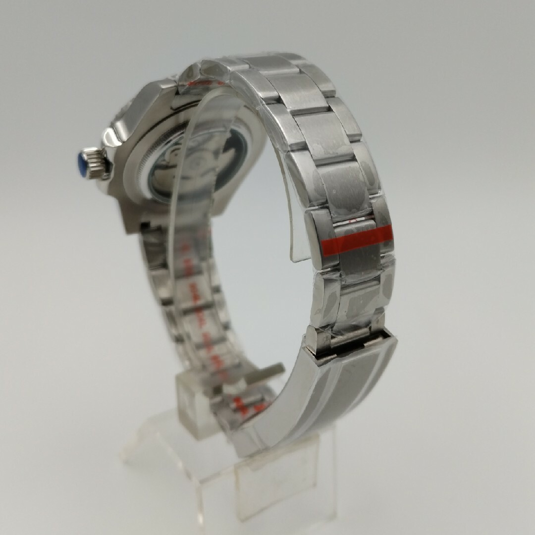 新品カスタムSEIKOMOD 40mmGMT黒青4針GS文字盤NH34機械式 メンズの時計(腕時計(アナログ))の商品写真