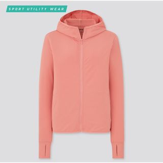 エアリズムUVカットメッシュパーカ（レギュラー・長袖） 12 PINK XL