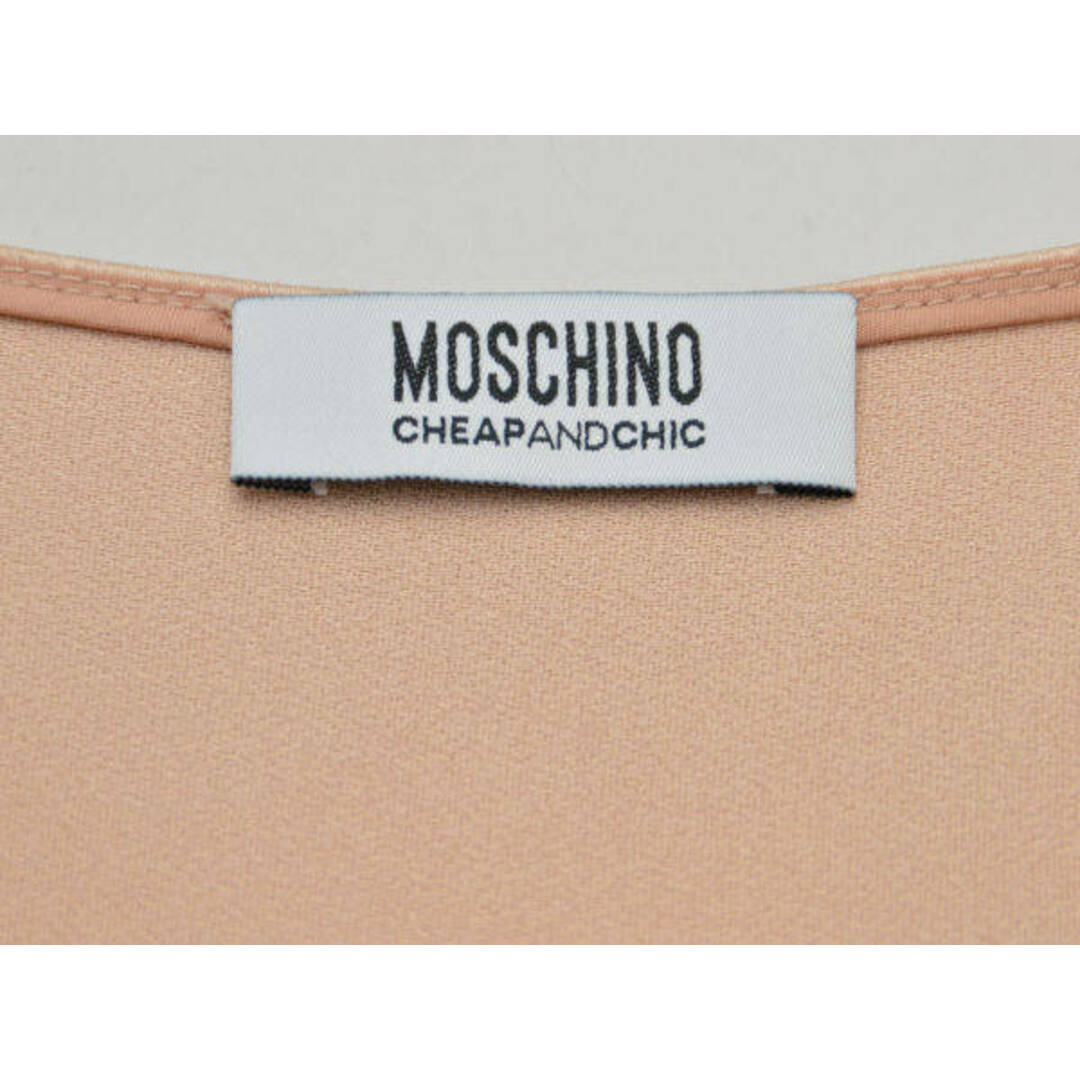 MOSCHINO(モスキーノ)のモスキーノ MOSCHINO CHEAP AND CHIC パンジープリント ノースリーブ プルオーバー ブラウス ピンク レディース F-M9935 レディースのトップス(シャツ/ブラウス(半袖/袖なし))の商品写真