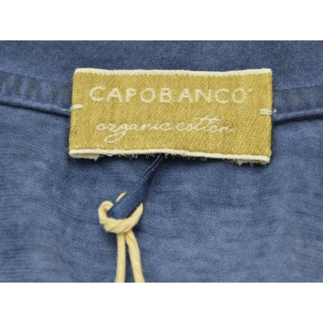 カポビアンコ CAPOBIANCO 半袖　Tシャツ/カットソー 無地 46サイズ ブルー イタリア製 メンズ F-M9961 メンズのトップス(Tシャツ/カットソー(半袖/袖なし))の商品写真