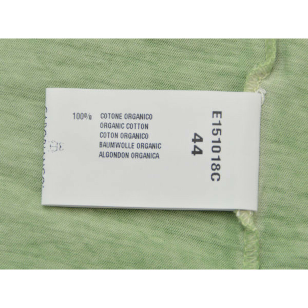 カポビアンコ CAPOBIANCO 半袖　Tシャツ/カットソー 無地 44サイズ グリーン イタリア製 メンズ F-M9964 メンズのトップス(Tシャツ/カットソー(半袖/袖なし))の商品写真