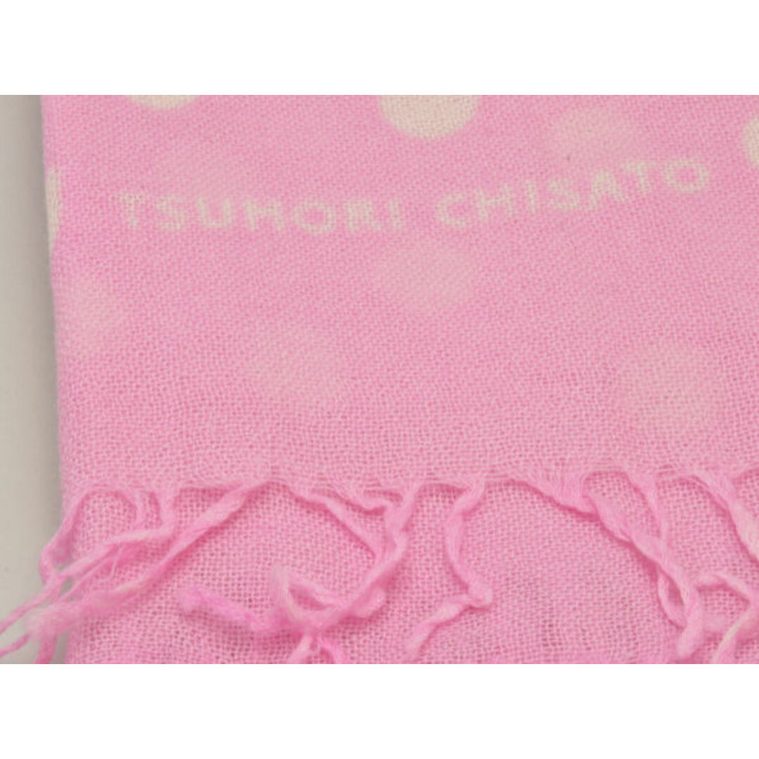 TSUMORI CHISATO(ツモリチサト)のツモリチサト TSUMORI CHISATO ネコドット ストール/マフラー ピンク レディース F-MR1046 レディースのファッション小物(マフラー/ショール)の商品写真