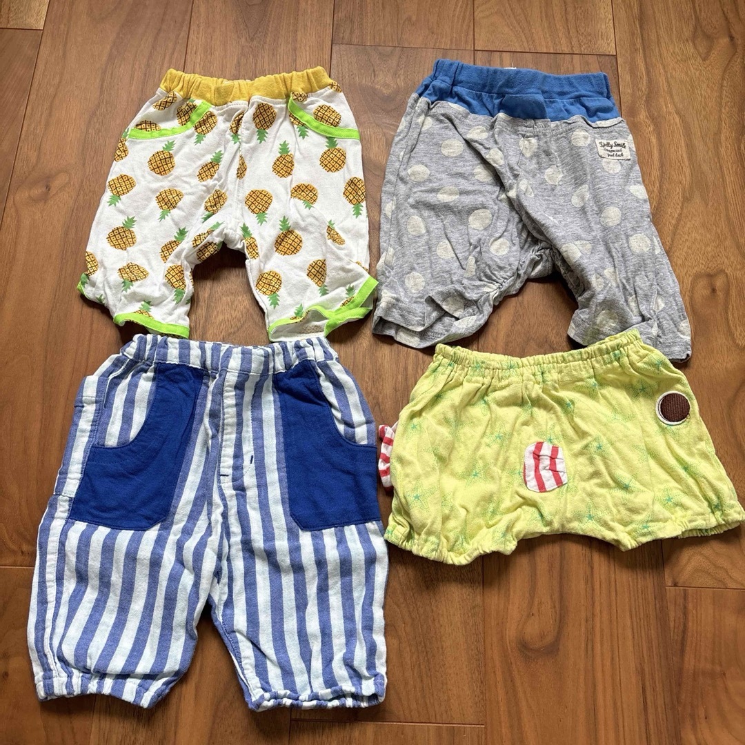 kid’s zoo(キッズズー)のkids zoo ハーフパンツ4枚セット キッズ/ベビー/マタニティのベビー服(~85cm)(パンツ)の商品写真