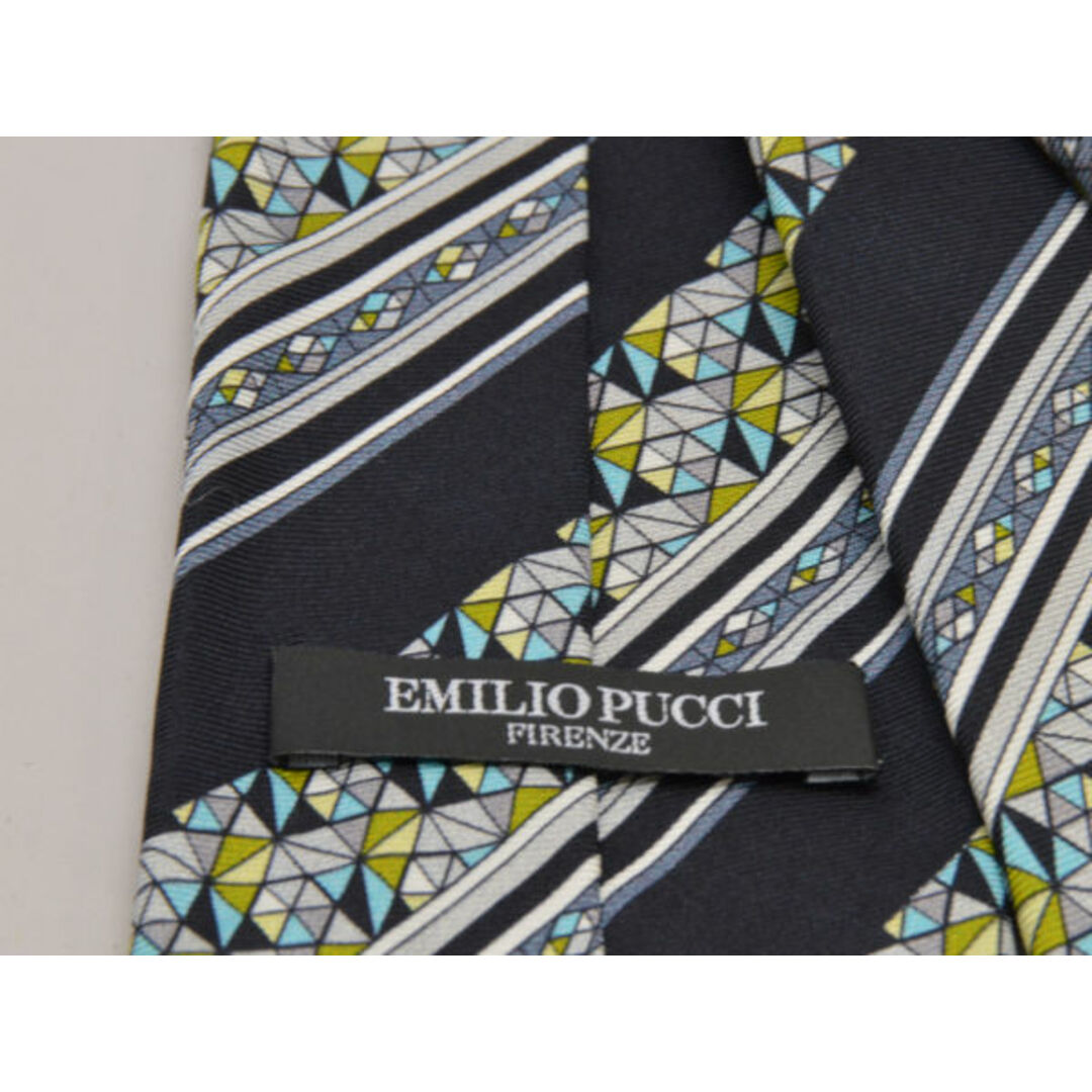 EMILIO PUCCI(エミリオプッチ)のエミリオプッチ EMILIO PUCCI ネクタイ シルク ブラック メンズ e_u F-NK699 メンズのファッション小物(ネクタイ)の商品写真