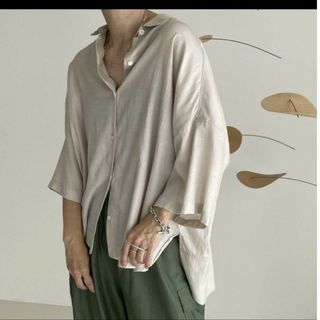 アギュー(ARGUE)のargue COTTON CUPRA FLOW WIDE SHIRTS(シャツ/ブラウス(長袖/七分))