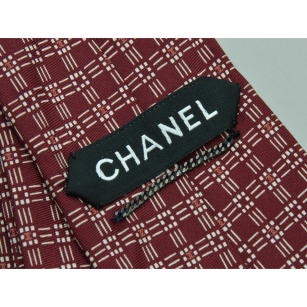 CHANEL(シャネル)のシャネル CHANEL ネクタイ シルク ココマーク ワインレッド イタリア製 メンズ su_p e_u F-NK713 メンズのファッション小物(ネクタイ)の商品写真