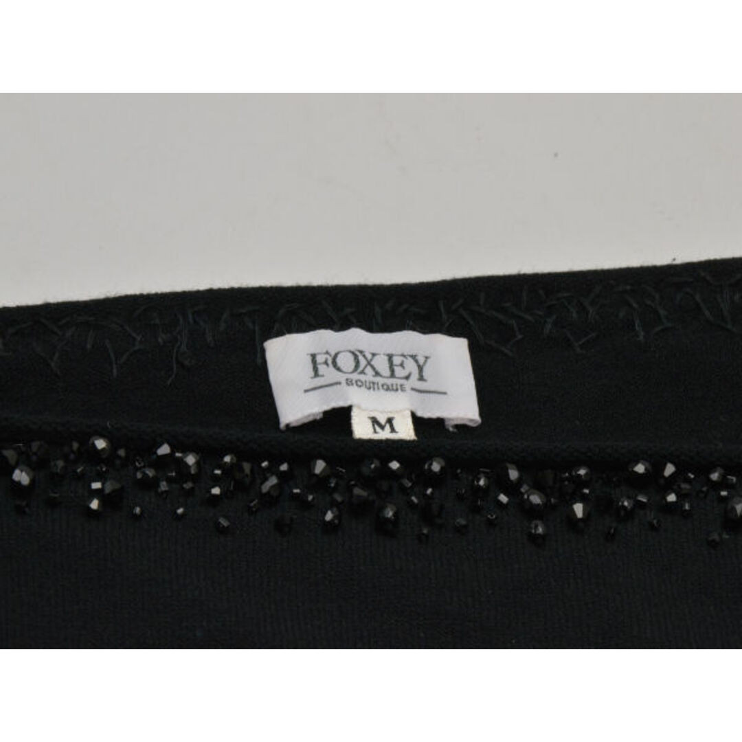 FOXEY(フォクシー)のフォクシーブティック FOXEY BOUTIQUE ビジュー ニットセーター Mサイズ ブラック レディース F-S3858 レディースのトップス(ニット/セーター)の商品写真