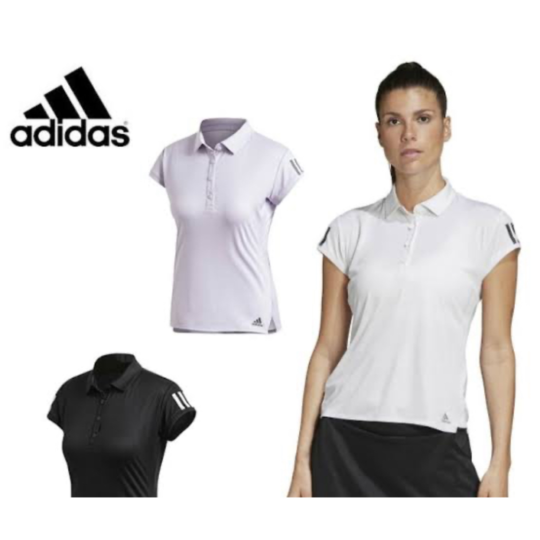 adidas(アディダス)のアディダス  ゴルフウェア  ポロシャツ バイザー セット スポーツ/アウトドアのゴルフ(ウエア)の商品写真
