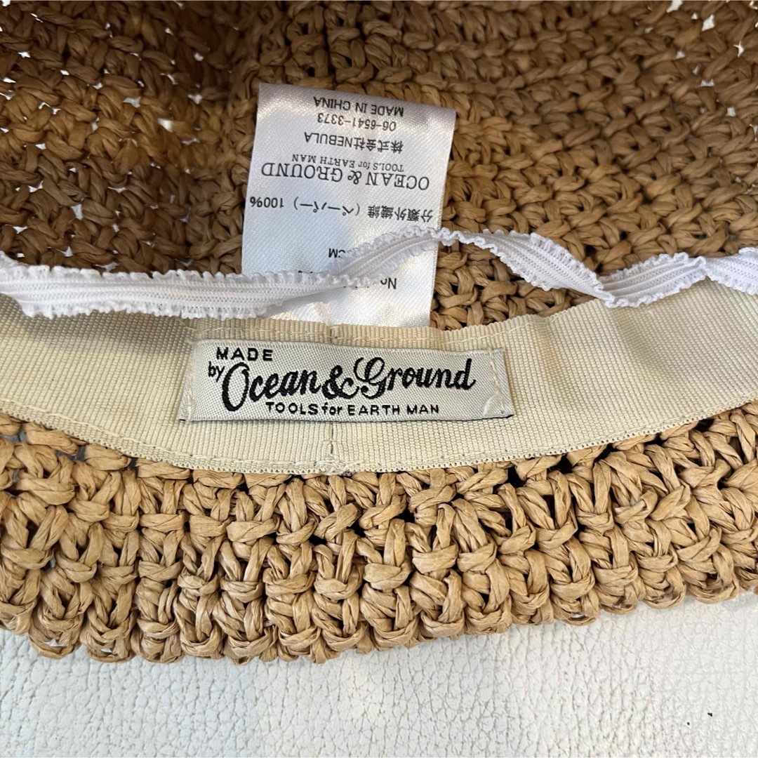 OCEAN&GROUND(オーシャンアンドグラウンド)のocean and ground／どんぐり帽子　麦わら帽子　48サイズ キッズ/ベビー/マタニティのこども用ファッション小物(帽子)の商品写真