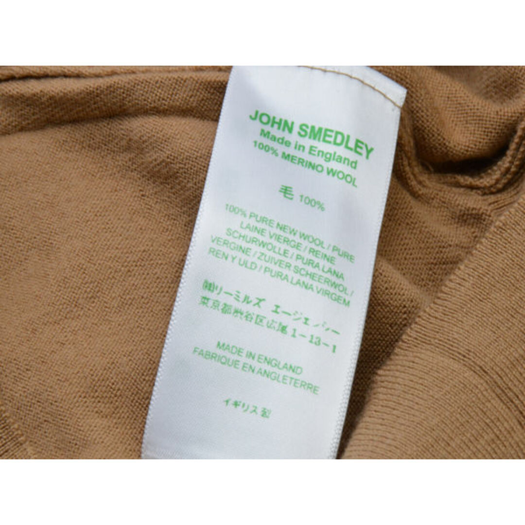 JOHN SMEDLEY(ジョンスメドレー)のジョンスメドレー JOHN SMEDLEY Vネック ニットセーター 長袖 ウール Sサイズ ブラウン レディース e_u F-S4108 レディースのトップス(ニット/セーター)の商品写真