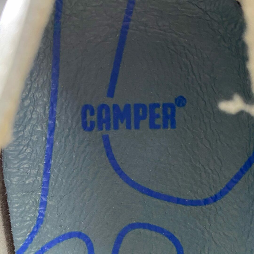 CAMPER(カンペール)の4e16【極美品】CAMPER カンペール TWINS ツインズ BROTHERS POLZE 36 ホワイト レザー マヨルカ島 スクリーンプリント レディースの靴/シューズ(スニーカー)の商品写真