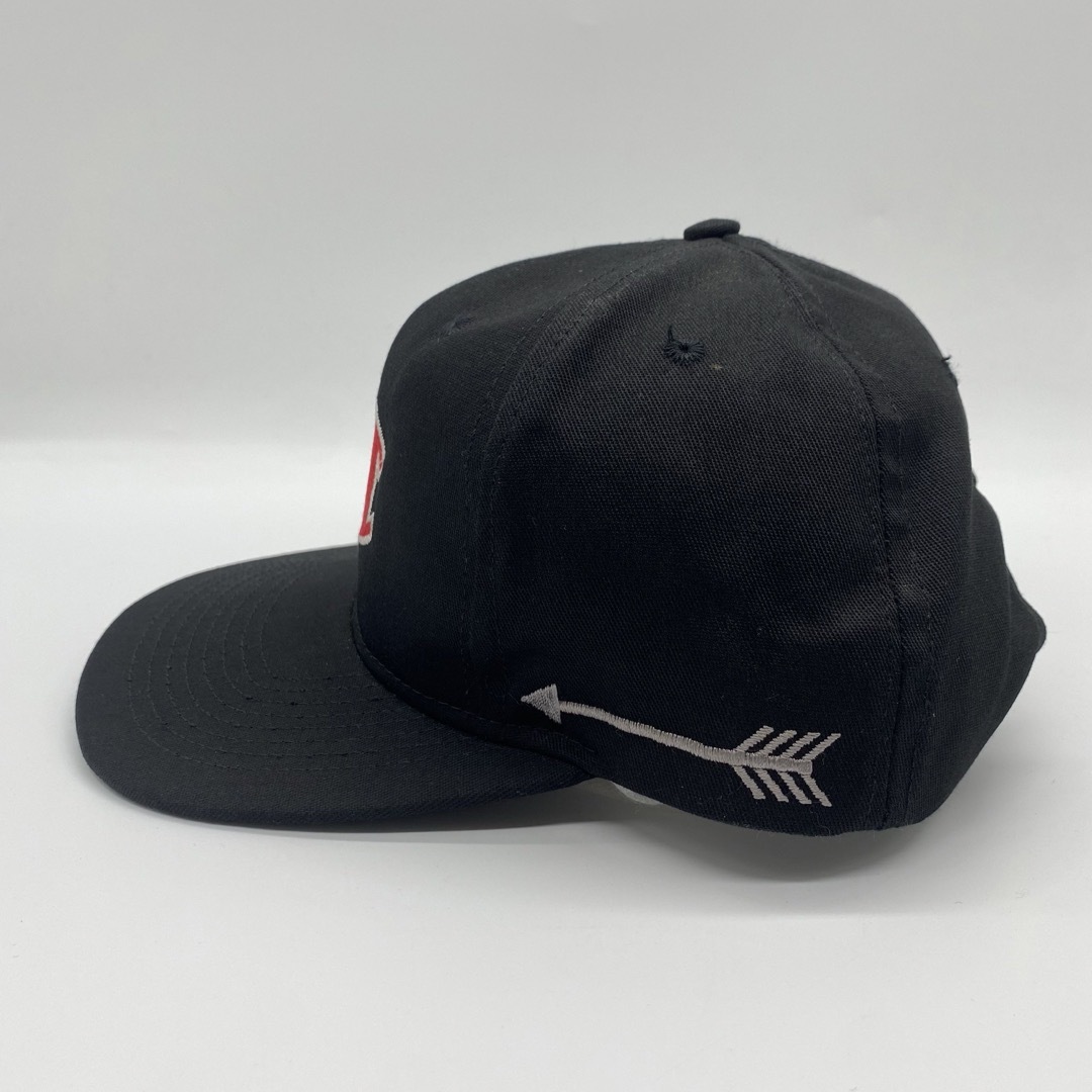 VINTAGE(ヴィンテージ)の90s　ヴィンテージ　USA製　刺繍ワッペンロゴ　ベースボールキャップ　スナップ メンズの帽子(キャップ)の商品写真