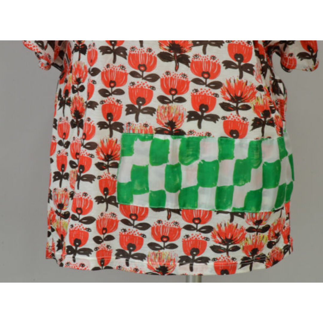 TSUMORI CHISATO(ツモリチサト)のツモリチサト TSUMORI CHISATO Tシャツ/カットソー 2サイズ ホワイト×レッド レディース j_p F-S4297 レディースのトップス(Tシャツ(半袖/袖なし))の商品写真