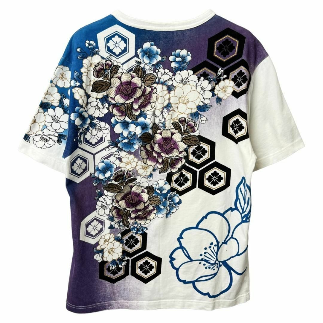 Infinity(インフィニティ)のINFINITY 胤富仁帝 インフィニティ 和柄 半袖 Tシャツ メンズ L メンズのトップス(Tシャツ/カットソー(半袖/袖なし))の商品写真