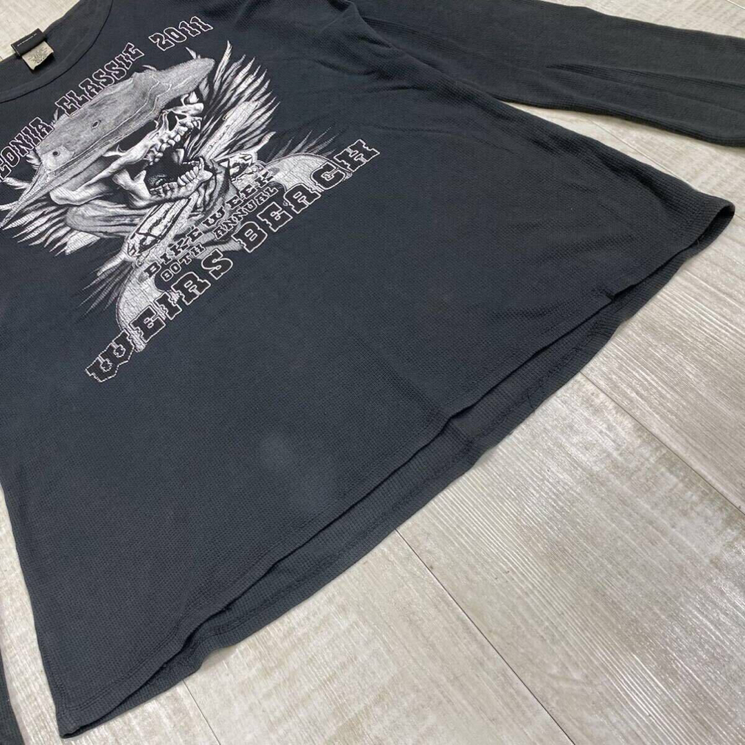Harley Davidson(ハーレーダビッドソン)のハーレーダビッドソン サーマル ロング スリーブ Tシャツ ロンT 2XL メンズのトップス(Tシャツ/カットソー(七分/長袖))の商品写真