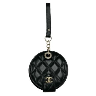 シャネル(CHANEL)のシャネル CHANEL チャーム ブラック ゴールド 未使用 ココマーク マトラッセ ネームタグ ネームプレート(パスケース/IDカードホルダー)