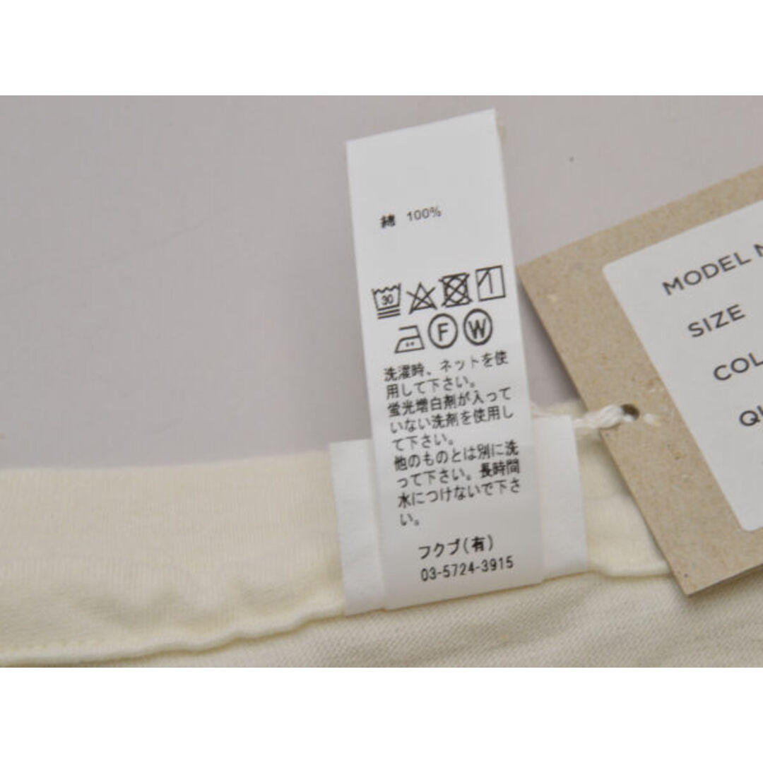 ヤエカ STOCK YAECA 33021 コットン Tシャツ/カットソー 半袖 Mサイズ オフホワイト(KUSAKI YELLOW) メンズ j_p F-S4387 メンズのトップス(Tシャツ/カットソー(半袖/袖なし))の商品写真