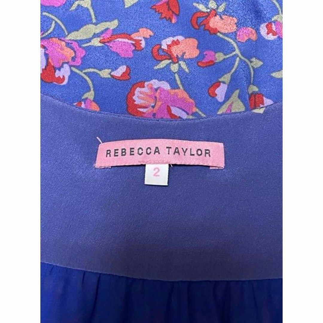 Rebecca Taylor(レベッカテイラー)のREBECCA TAYLOR レベッカテイラー ワンピース ノースリーブ 2 レディースのワンピース(ひざ丈ワンピース)の商品写真