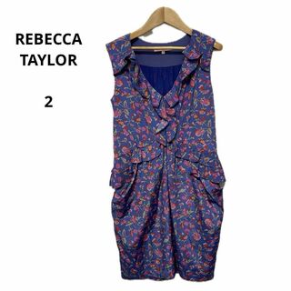 レベッカテイラー(Rebecca Taylor)のREBECCA TAYLOR レベッカテイラー ワンピース ノースリーブ 2(ひざ丈ワンピース)