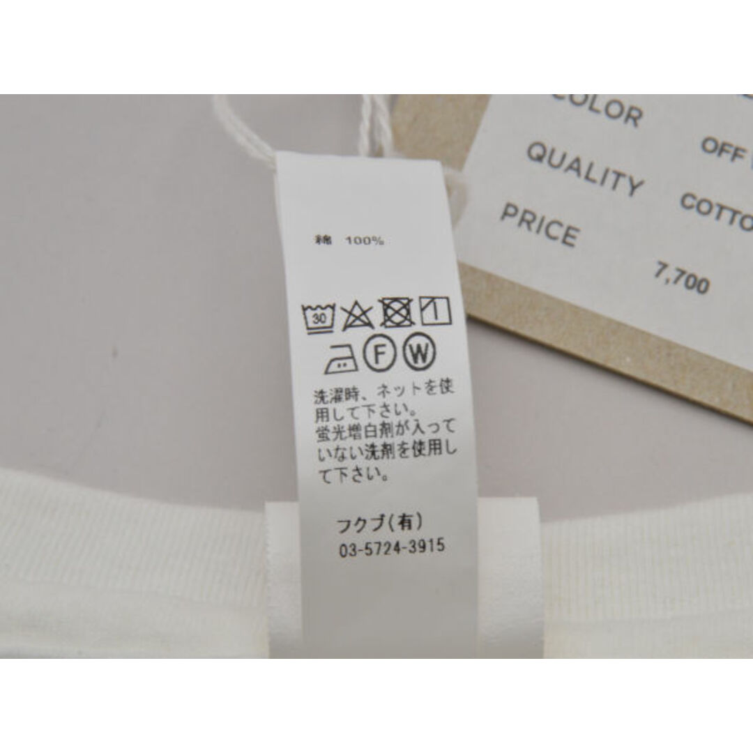 ヤエカ STOCK YAECA 32023 コットン Tシャツ/カットソー 半袖 Mサイズ オフホワイト(OFF WHITE) メンズ j_p F-S4393 メンズのトップス(Tシャツ/カットソー(半袖/袖なし))の商品写真