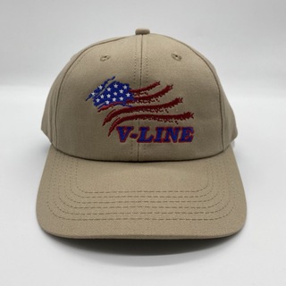 ヴィンテージ(VINTAGE)の90s　ヴィンテージ　星条旗　USA製　刺繍ロゴ　ベースボールキャップ　スナップ(キャップ)
