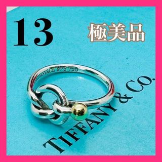 ティファニー(Tiffany & Co.)のC327 極美品 ティファニー ラブノット リング コンビ 指輪 13 号(リング(指輪))