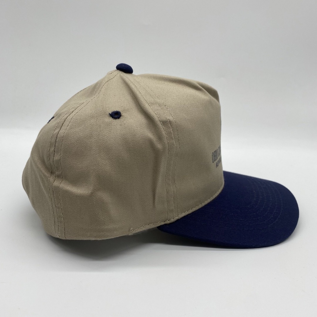 VINTAGE(ヴィンテージ)の90s~　ヴィンテージ　企業モノ　プリントロゴ　2トーンカラーキャップ　スナップ メンズの帽子(キャップ)の商品写真