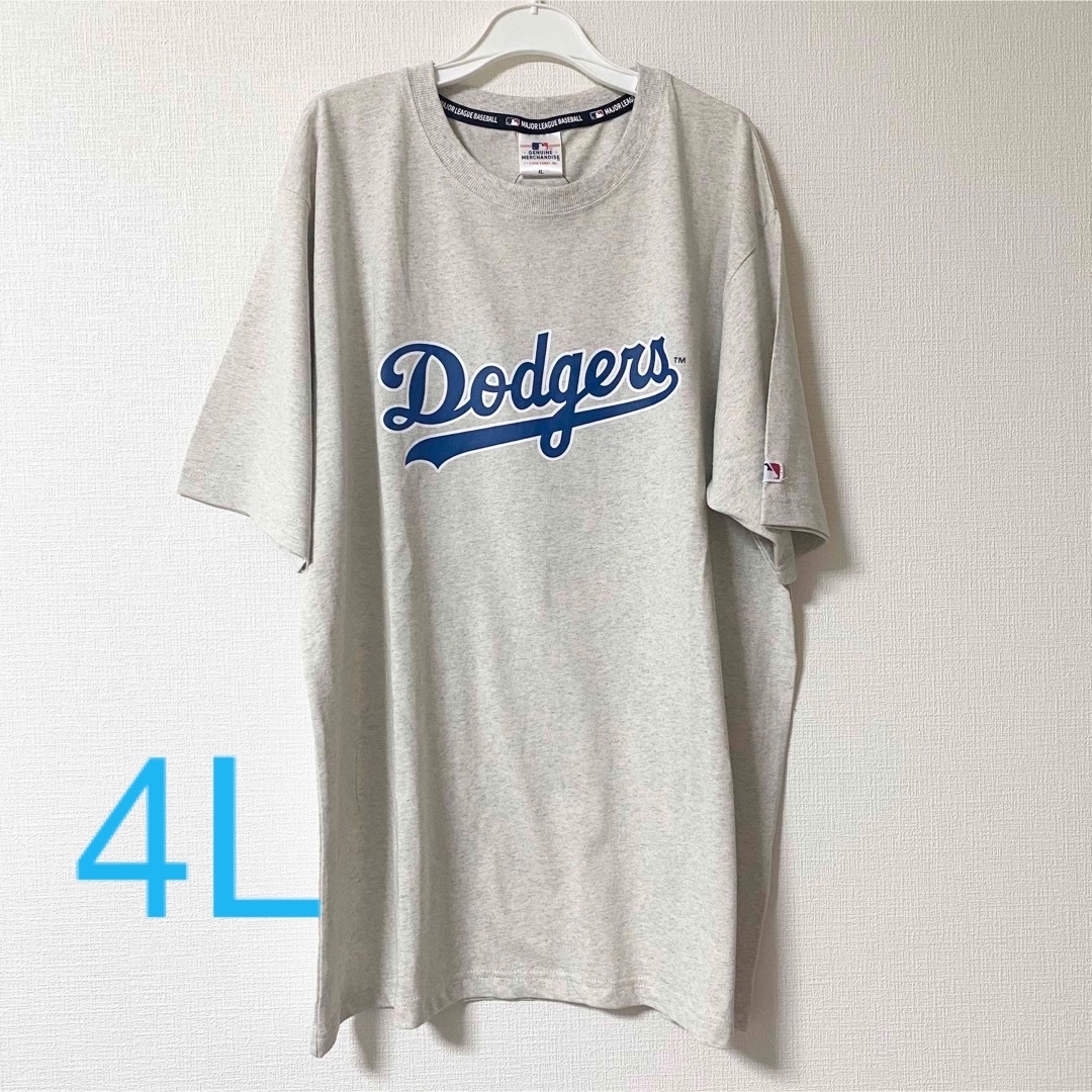 MLB(メジャーリーグベースボール)の新品 MLB ロサンゼルスドジャースDodgersロゴ Tシャツ 4L 大谷翔平 メンズのトップス(Tシャツ/カットソー(半袖/袖なし))の商品写真