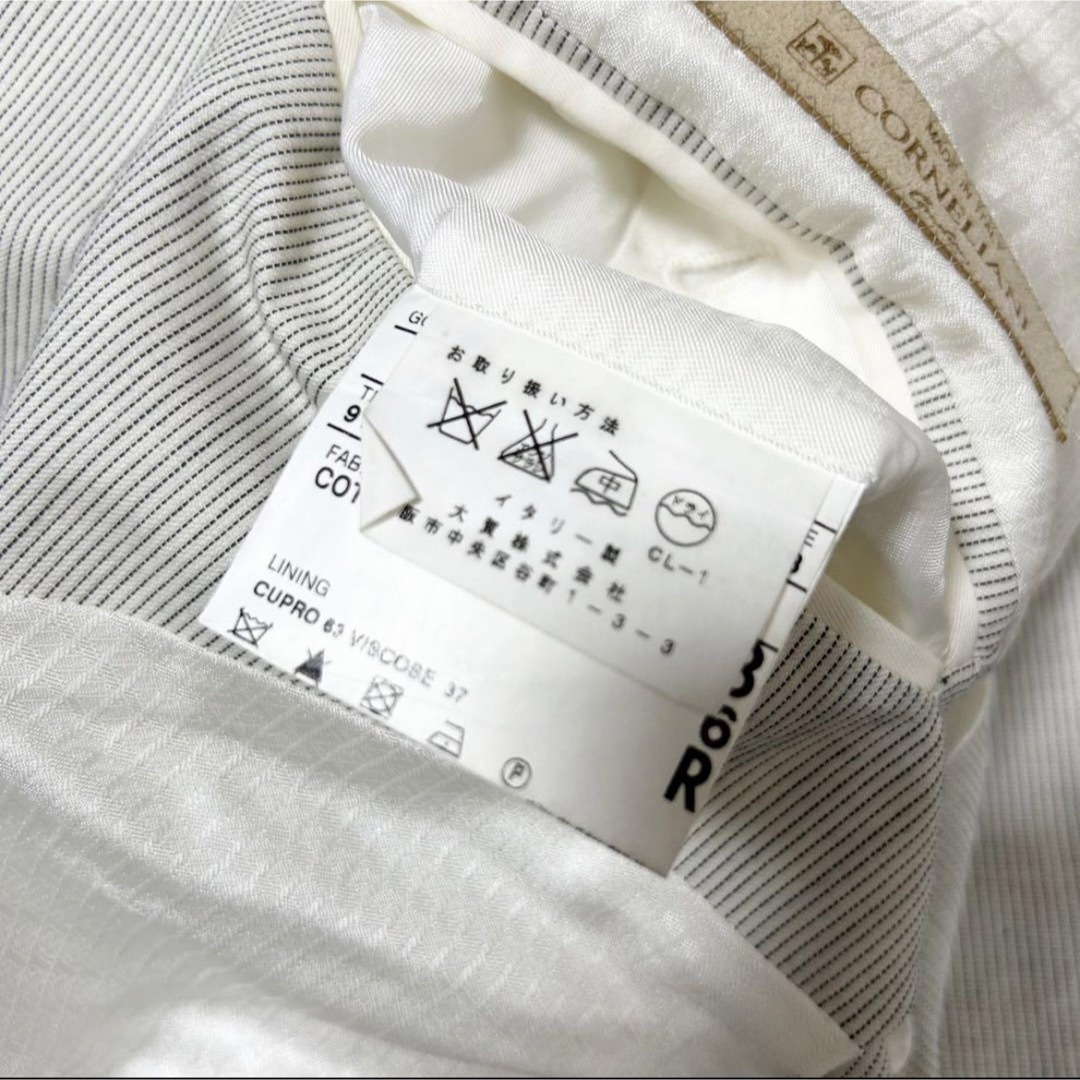 LARDINI(ラルディーニ)の希少　コルネリアーニ　コットンテーラードジャケット　サマージャケット　ストライプ メンズのジャケット/アウター(テーラードジャケット)の商品写真