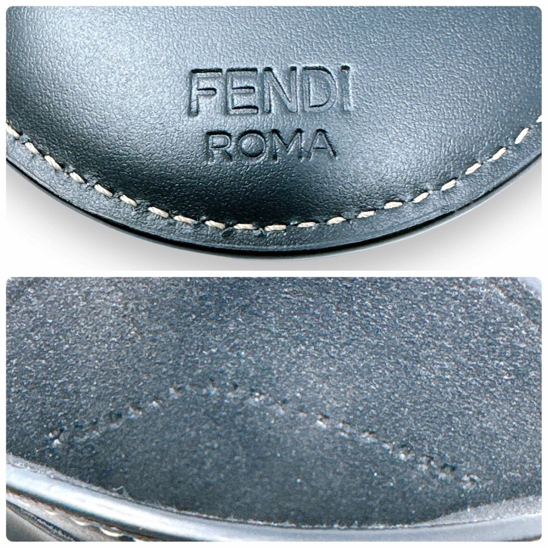 FENDI(フェンディ)のフェンディ フォンポーチ オーロック レザー ブラック 黒 ショルダーバッグ レディースのバッグ(ショルダーバッグ)の商品写真