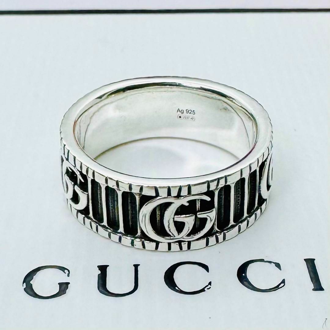 Gucci(グッチ)のC317 極美品 グッチ GG マーモント リング 刻印16 指輪 14.5号 レディースのアクセサリー(リング(指輪))の商品写真