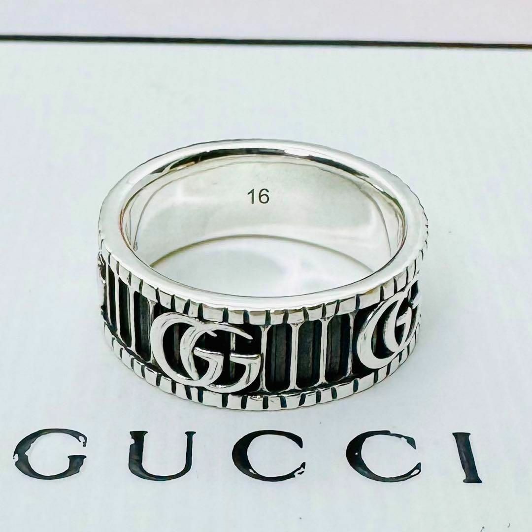 Gucci(グッチ)のC317 極美品 グッチ GG マーモント リング 刻印16 指輪 14.5号 レディースのアクセサリー(リング(指輪))の商品写真