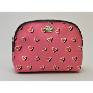 コーチ(COACH)のコーチ COACH F52685 化粧ポーチ/バッグ Heart print cosmetic case ピンク レディース su_p u_s F-ST2117(ポーチ)