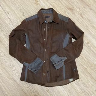 モルガンオム(MORGAN HOMME)のMORGAN HOMME モルガンオム シャツ ビンテージ ブラウン Mサイズ(シャツ)