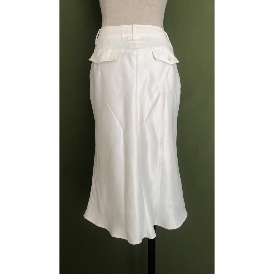 COUP DE CHANCE(クードシャンス)のCoup de Chance ホワイトスカート　M レディースのスカート(ひざ丈スカート)の商品写真