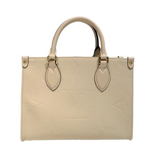 ルイヴィトン(LOUIS VUITTON)の　ルイ・ヴィトン LOUIS VUITTON オンザゴーPM M46569 モノグラム・アンプラント/ホワイト レザー レディース ショルダーバッグ(ショルダーバッグ)