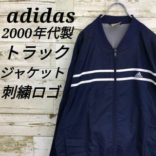 アディダス(adidas)の【k6505】USA古着アディダス00sテック刺繍ロゴトラックジャケットナイロン(ナイロンジャケット)