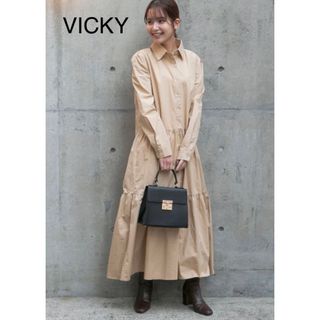 VICKY - VICKY シャツティアードワンピース