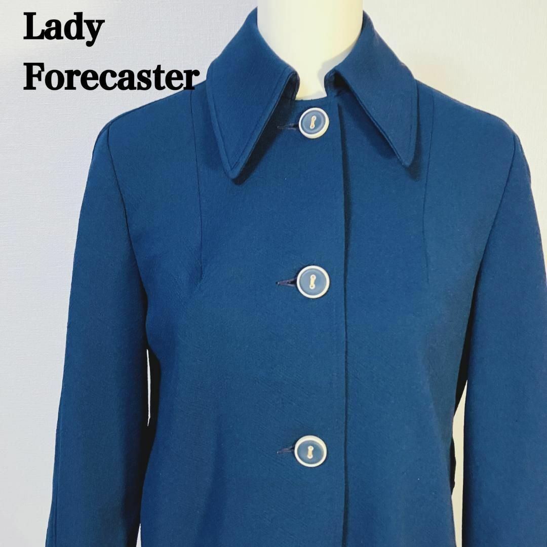 84 Lady Forecaster ロングコート レトロ シンプル USA レディースのジャケット/アウター(ロングコート)の商品写真