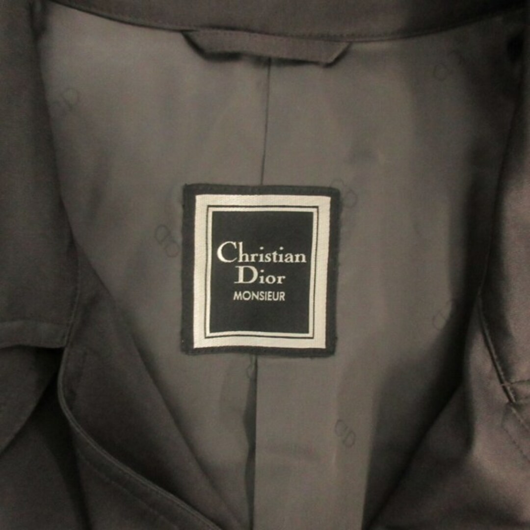 Christian Dior(クリスチャンディオール)のクリスチャンディオール ヴィンテージ トレンチコート ジャケット グレー M メンズのジャケット/アウター(トレンチコート)の商品写真
