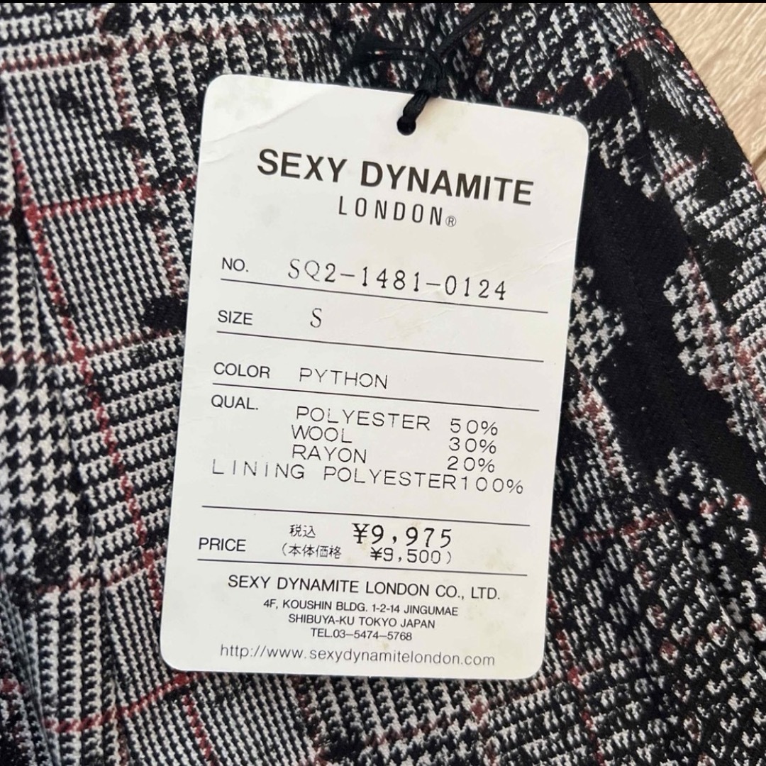 SEXY DYNAMITE(セクシーダイナマイト)の新品タグ付● セクシー ダイナマイト ロンドン ミニスカート　Sサイズ レディースのスカート(ミニスカート)の商品写真