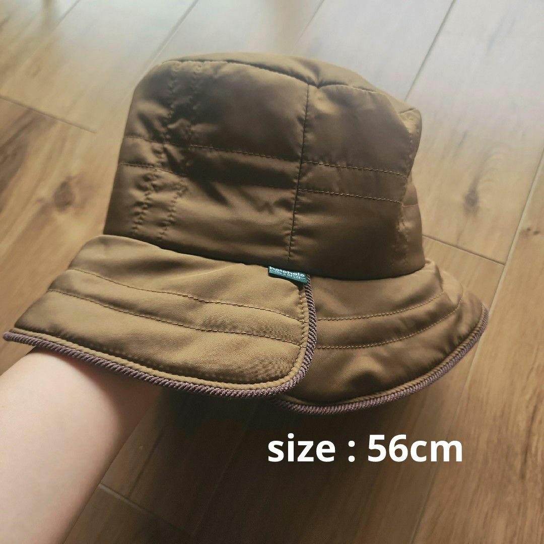 バケットハット【未使用】ブラウン　56センチ　ハット レディースの帽子(ハット)の商品写真