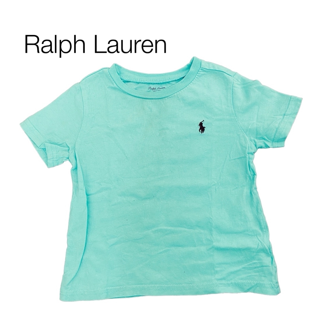 Ralph Lauren(ラルフローレン)のRALPH LAUREN ラルフローレン　コットン　ロゴTシャツ キッズ/ベビー/マタニティのベビー服(~85cm)(Ｔシャツ)の商品写真